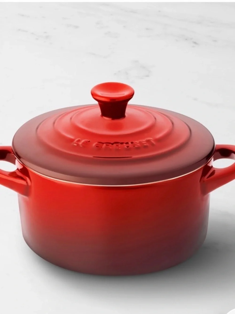 Le Creuset Red and Forest Green Mini Round Round Cocotte
